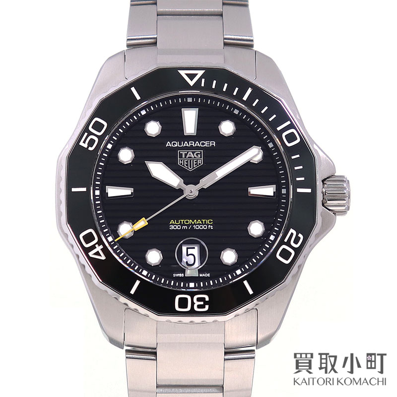 【最大限度1万円OFF引き換え証! 6/10～】【美品】タグホイヤー 【TAG Heuer】 アクアレーサー 専門的300 43MM キャリバー5 メンズ ダイバーズウォッチ 黒いこと セラミックベゼル SSブレス 自動小銃一巻き 成人男性用ウオッチ WBP201A.BA【中古】