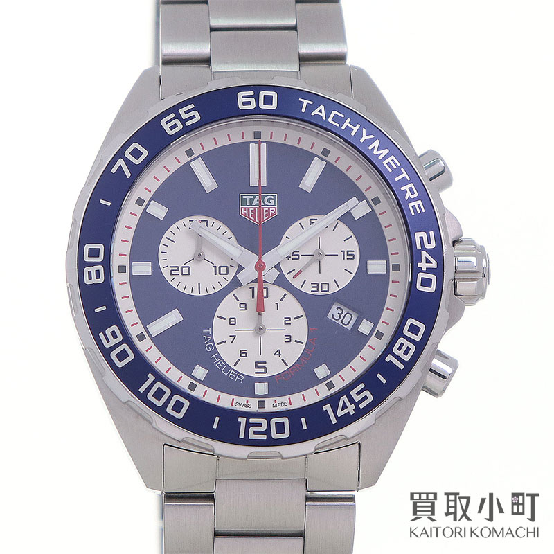 【美品】タグホイヤー【TAG Heuer】フォーミュラ1 レッドブル レーシング クォーツ クロノグラフ 43MM メンズウォッチ ブルー ステンレススティール SSブレス 男性用腕時計 CAZ1018.BA0842 FORMULA 1 CHRONOGRAPH WATCH F1 QZ【Aランク】【中古】|買取小町