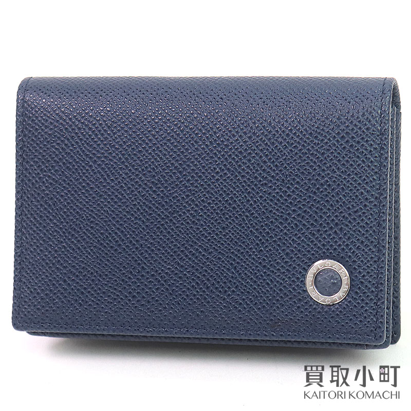 【未当て嵌める品】ブル小峡谷【BVLGARI】ブルガリブルガリ マン ビジネスカードホルダー 米国海軍 グレインカーフレザー 歌留多入れもの 280299 BB MAN BUSINESS CARD HOLDER【S価値づける】【新品負けず劣らず】