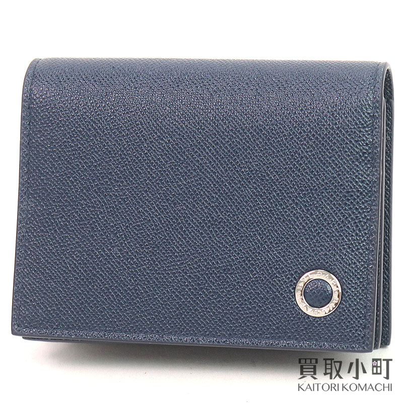 【新品負けず劣らず】ブル小峡谷【BVLGARI】ブルガリブルガリ マン ビジネスカードホルダー ジーンズサファイア 青色 グレインカーフレザー 歌留多入れもの 名刺入れ 米国海軍 294739 BB MAN BUSINESS CARD HOLDER【SA価値づける】【美品】【中古】