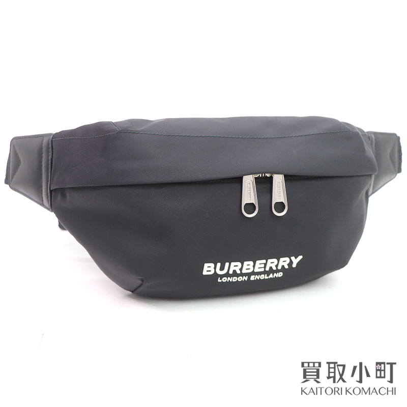 【美品】バーバリー【BURBERRY】ソニー ベルトバッグ ロゴ ナイロン ボディバッグ ブラック ショルダー クロスボディ ウエストポーチ 斜め掛け 80490951 SONNY BODY BAG【SAランク】【中古】
