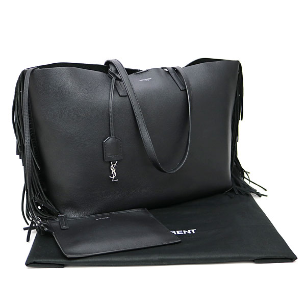 Kaitorikomachi Yves Saint Lau Case Ping Fringe Tote Bag Yves Saint Lau Case Ping Fringe Tote Bag Black Calf Leather Shoulder 410666 Csv1j 1000 Ysl