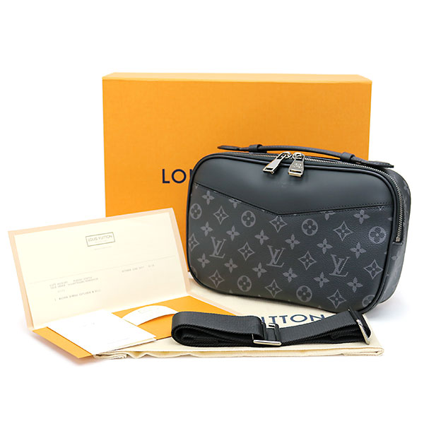 KAITORIKOMACHI: Take Louis Vuitton M42906 Bam bag monogram eclipse crossbody bag shoulder bag ...