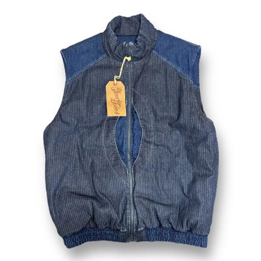 テンダーロイン　ベスト　レーシング　ダウン　中綿　L 42 ネイビー　ワッペン テンダーロイン ベスト レーシング ダウン 中綿 L 42 ネイビー