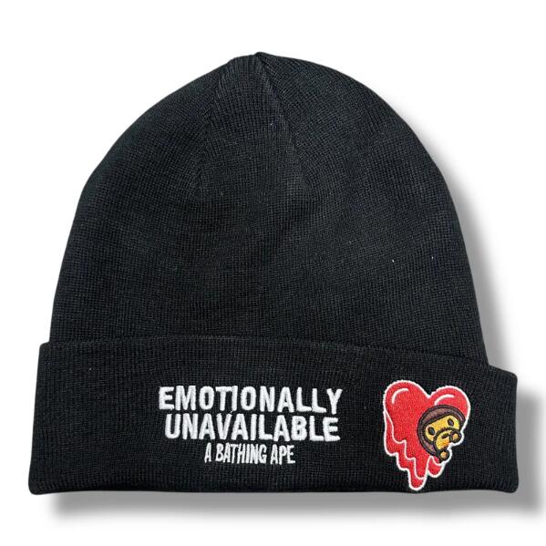 A Bathing Ape ニット帽 黒 pv3569-01_1.jpg