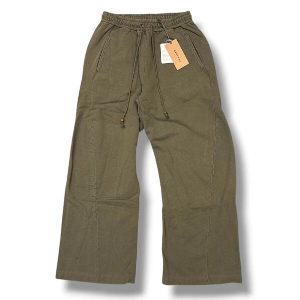 NVRFRGT・ネヴァーフォーゲット 24AW 3D Twisted Lounge Wide Pants 物質の状態SS ツイステッドラウンジワイドパンツ イージーパンツ 流汗 NF242P07 モス 大きさ2（98872A）   D