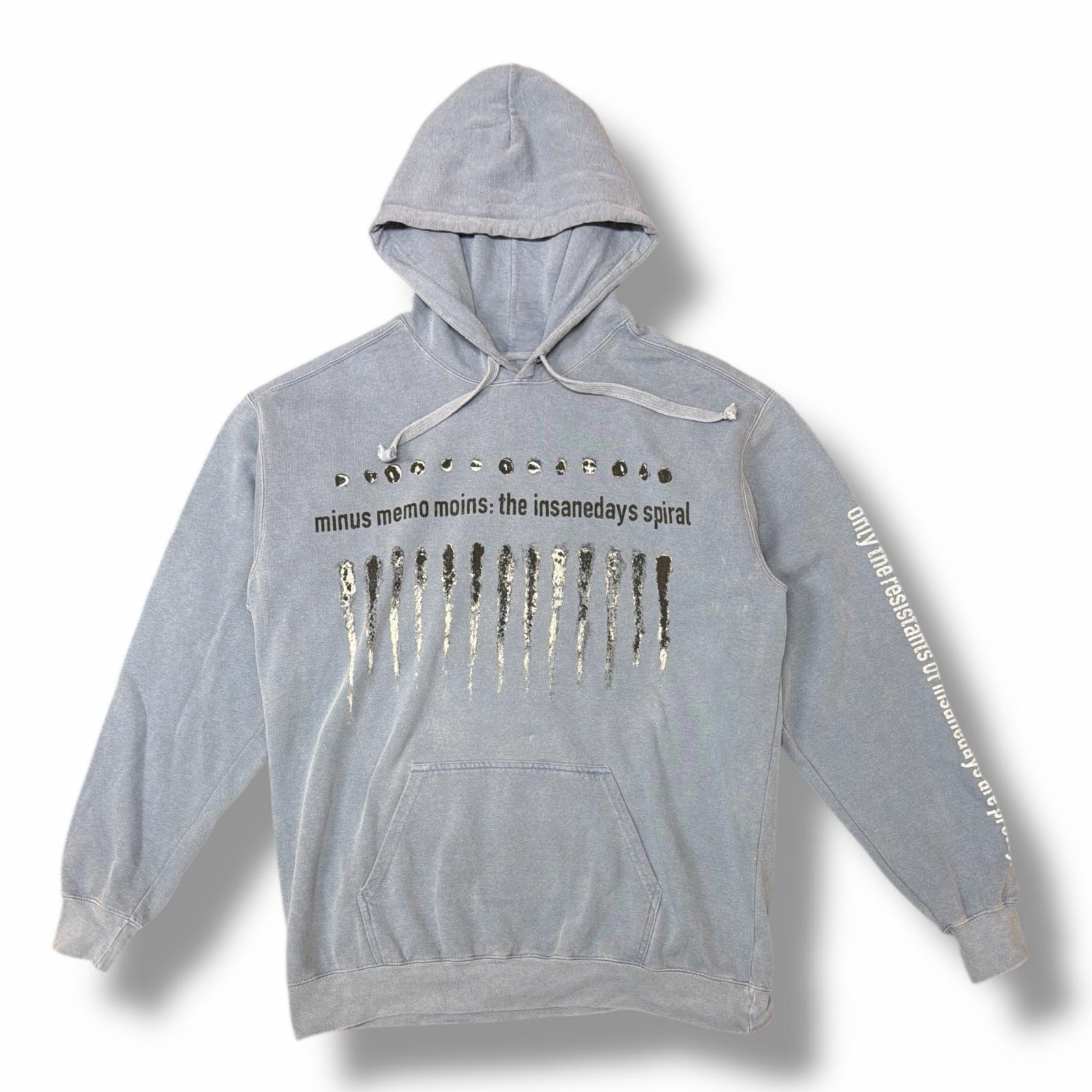 MINUS ・マイナス Bootleg Hoodie(DAMAGED) 状態A ボートレグフーディー パーカー スウェット サイズ1 ブルー メンズ （2683M）【中古】｜買取MOTTO　店
