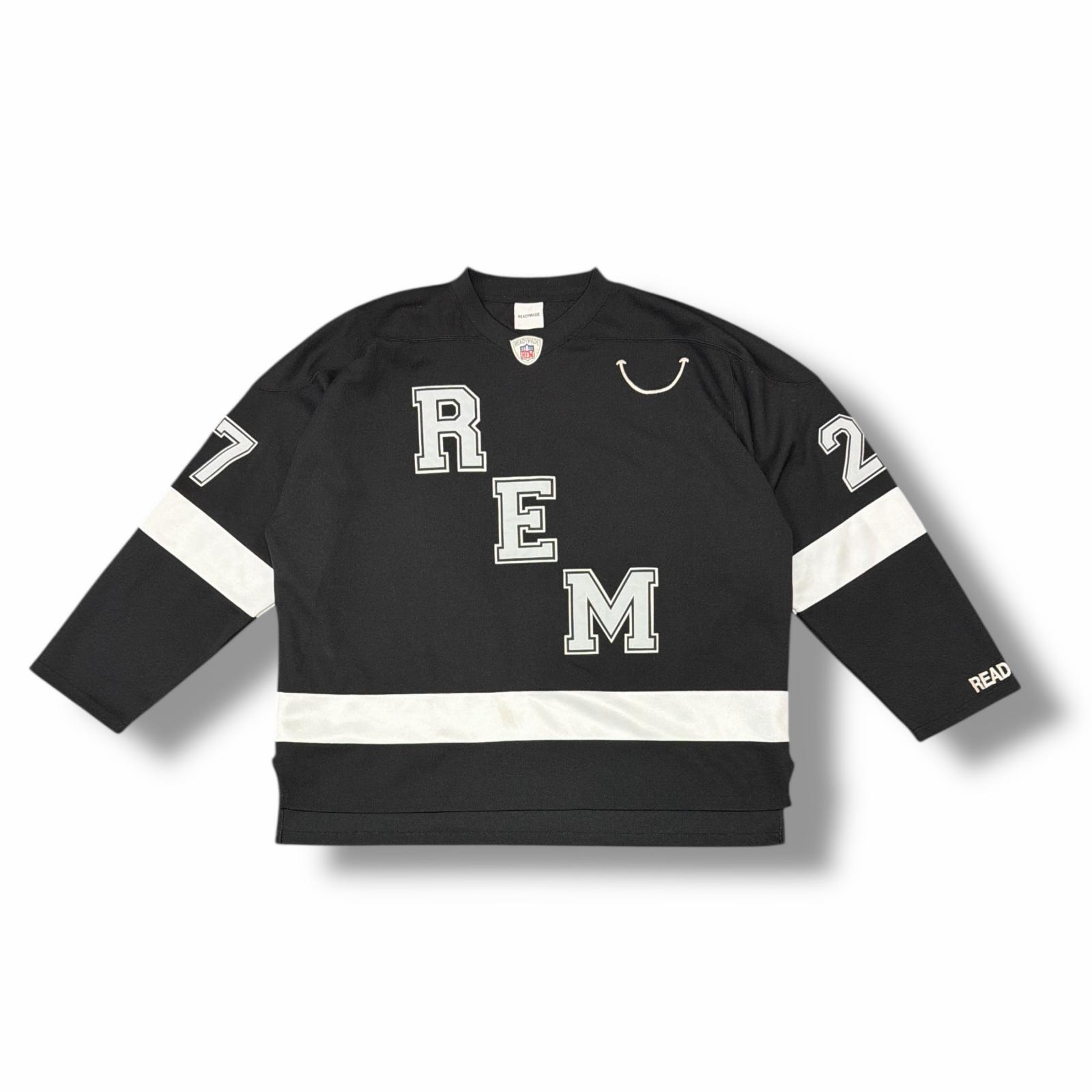 READYMADE・レディメイド 23SS GAME SHIRT SMILE 状態B ジャージカットソー 長袖 RE-PO-BK-00-00-249 サイズ2 ブラック メンズ （3277M）【中古】