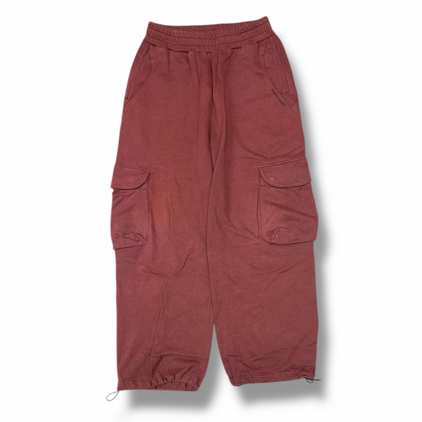 PARANOID・パラノイド BALLON SWEAT CARGO PANTS 状態B バルーンスウェットカーゴパンツ サイズS ボルドー メンズ （2930M）【中古】