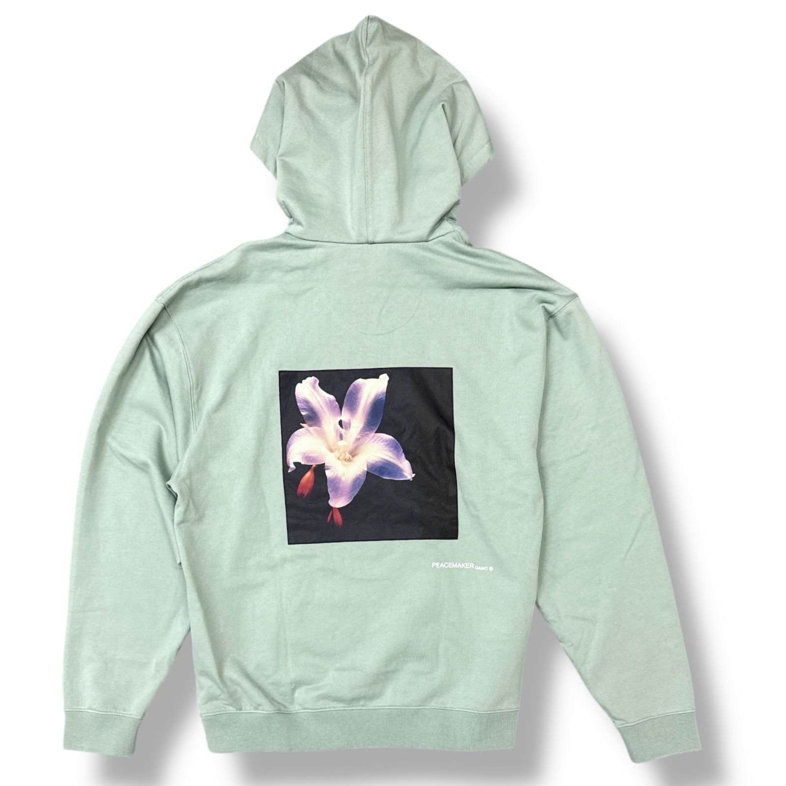 未使用 OAMC・オーエーエムシー 25SS Flower Loose Fit Hoodie 状態SS フラワールーズフィットフーディー パーカー スウェット PCM1OH01GFT サイズL グリーン メンズ （96048A5）【中古】｜買取MOTTO　店