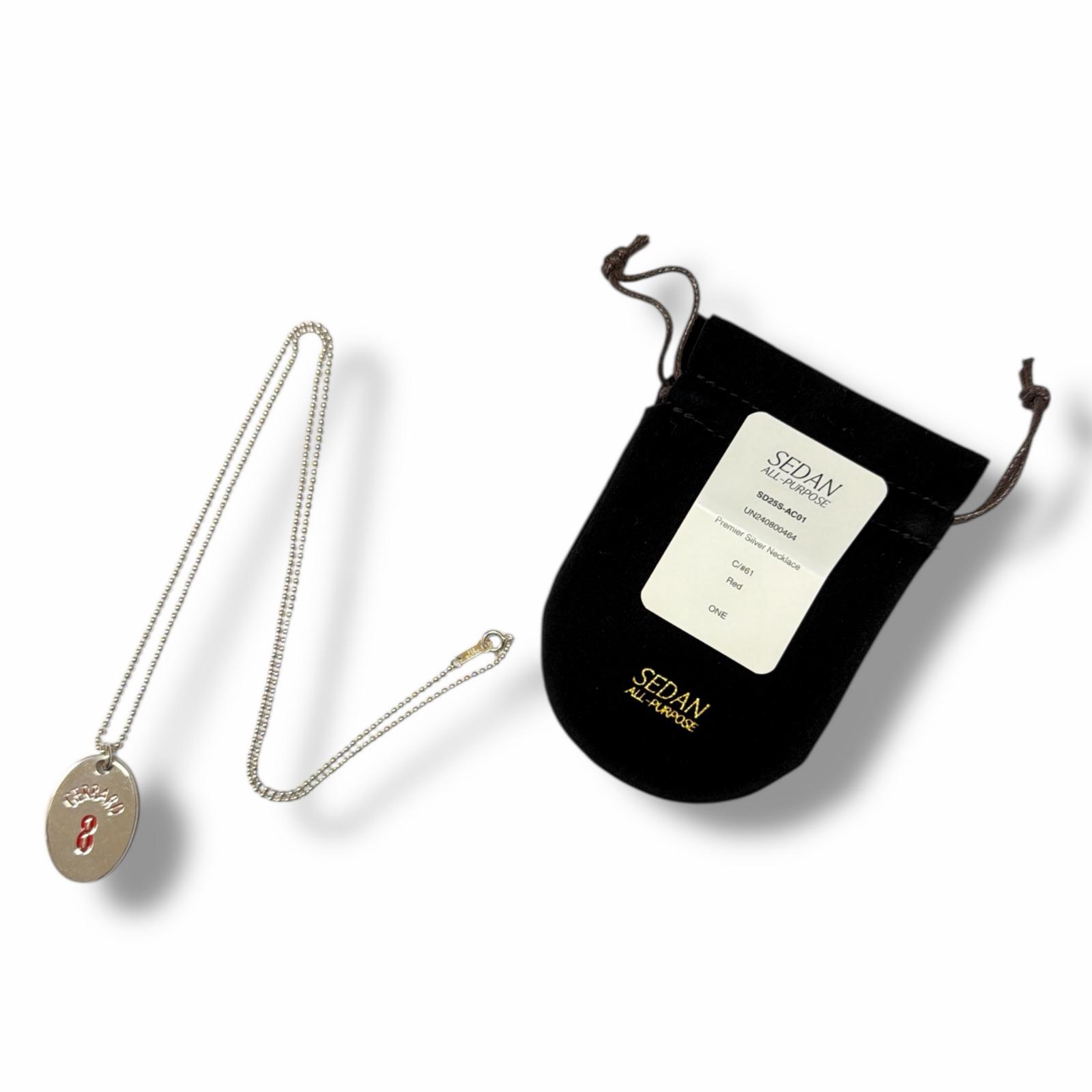 未使用 SEDAN ALL-PURPOSE・セダンオールパーパス 25SS Premier Silver Necklace 状態SS プレミアシルバーネックレス SD25S-AC01 サイズF シルバー メンズ （833M）【中古】