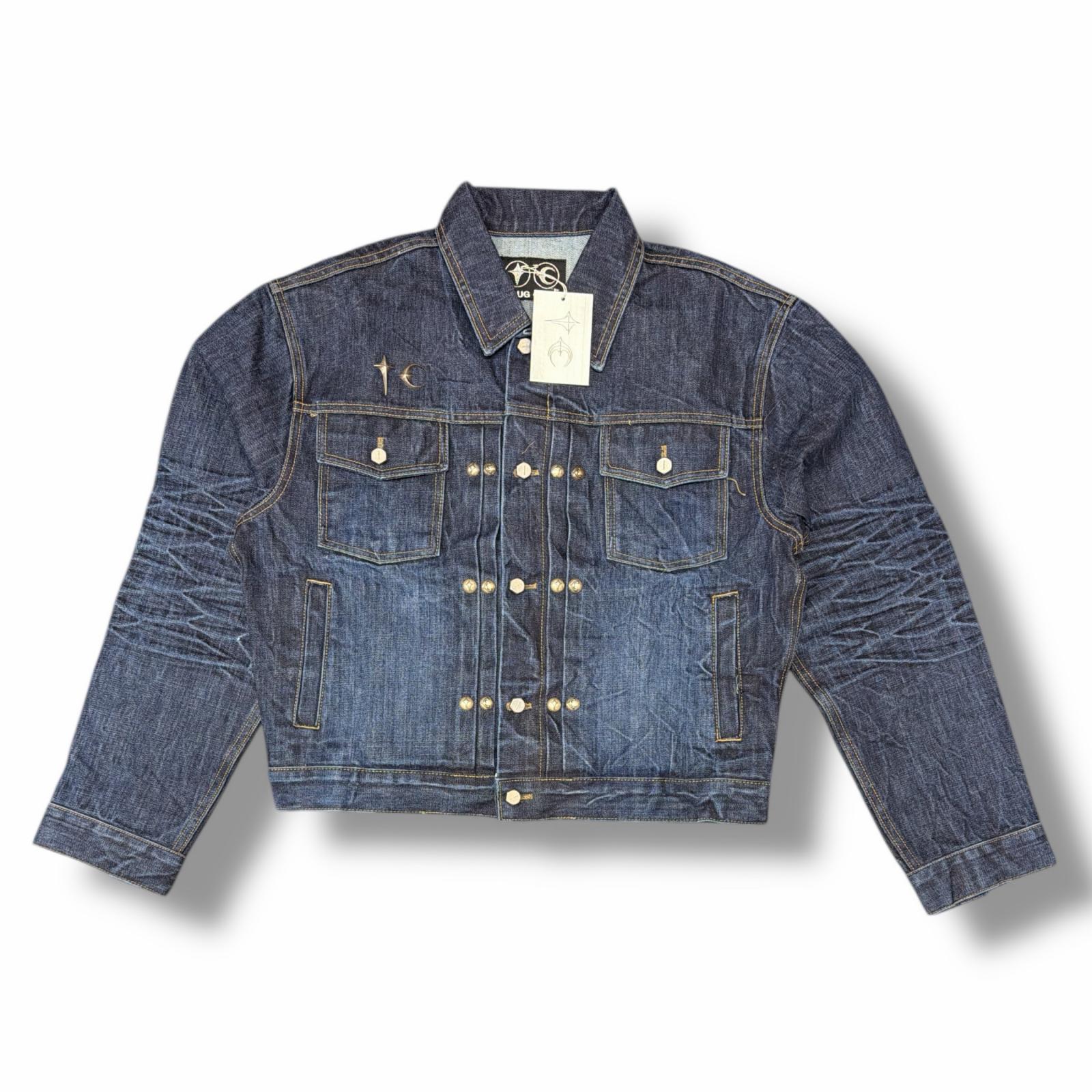 未使用 THUG CLUB サグクラブ Naval Warfare Denim Jacket 状態SS ナバルウォーフェアデニムジャケット Gジャン  TC25JK1001 サイズ1 インディゴ メンズ （5160M）【中古】