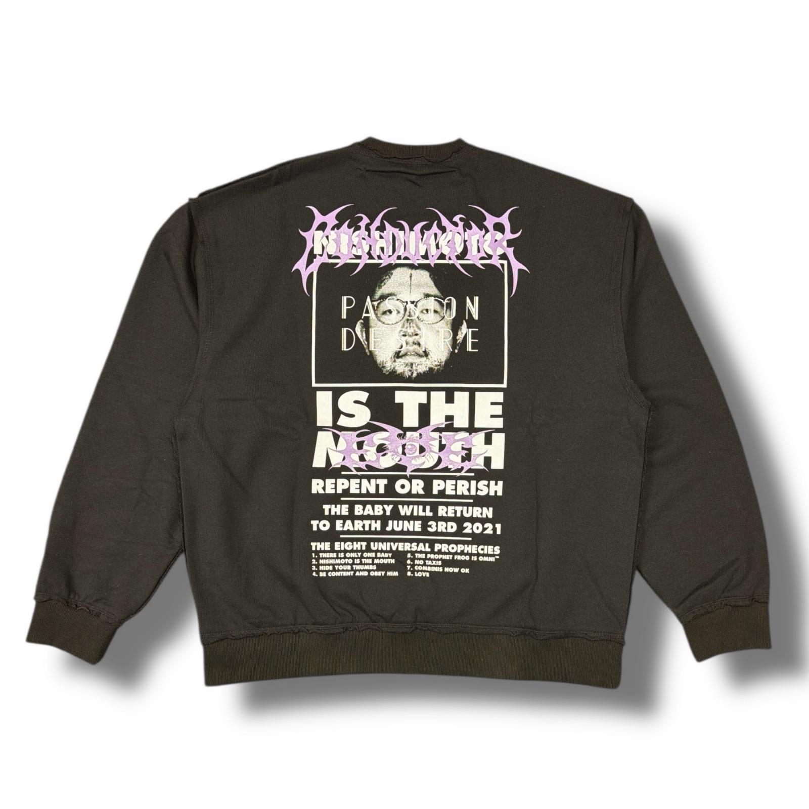 未使用 el conductorH・コンダクター × NISHIMOTO IS THE MOUTH・ニシモトイズザマウス 24SS COTTON CLASSIC CREWNECK SWEATER 状態SS クルーネック スウェット トレーナー コラボ PD24MC05 サイズ4 ブラック メンズ (4570M)【中古】|買取MOTTO 店