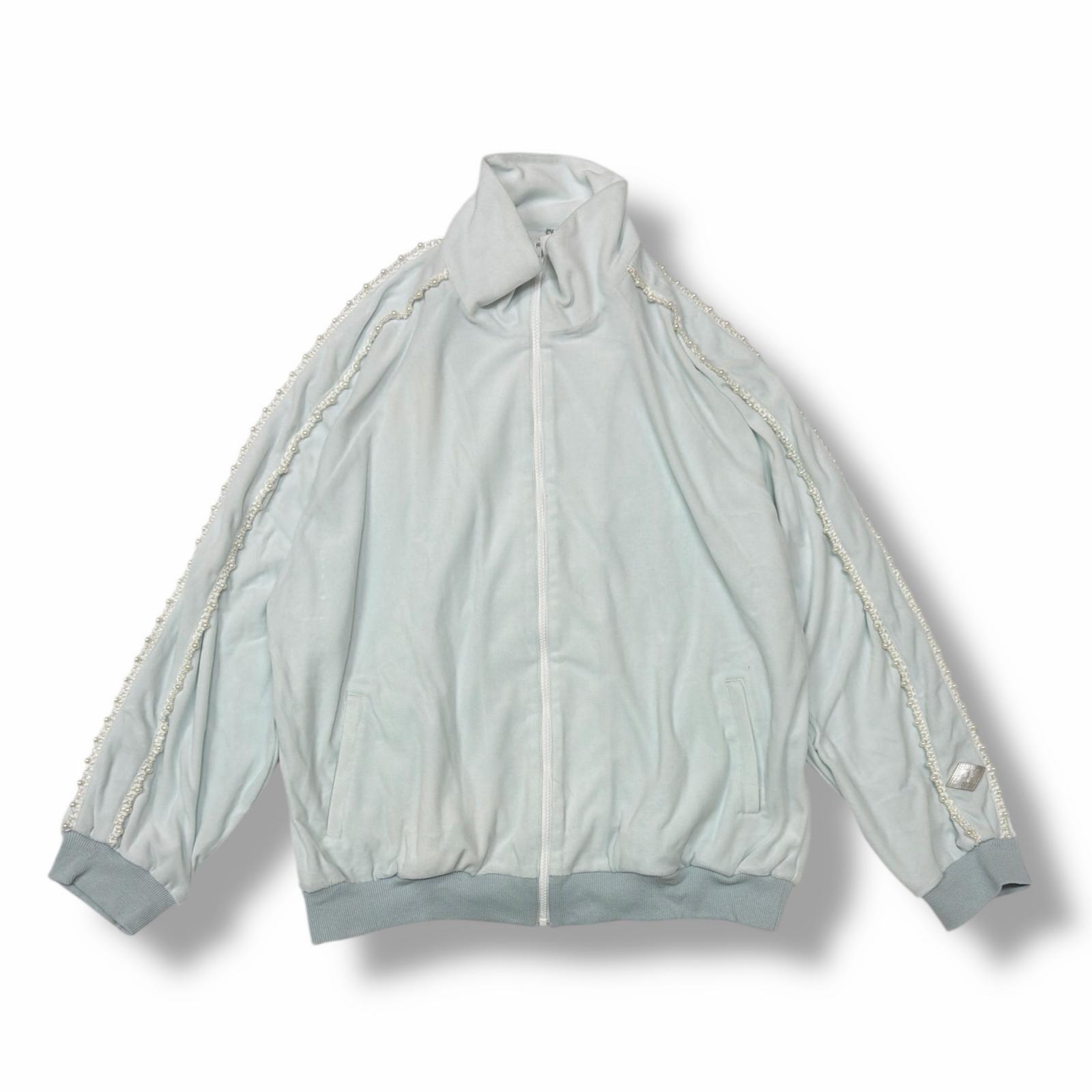 未使用 el conductorH・コンダクター 25SS PEARL PIPING VELOURS TRACK JKT 状態SS パールパイピングベロアトラックジャケット ブルゾン PD25SJ06 サイズ2 ミント メンズ (4577M)【中古】|買取MOTTO 店