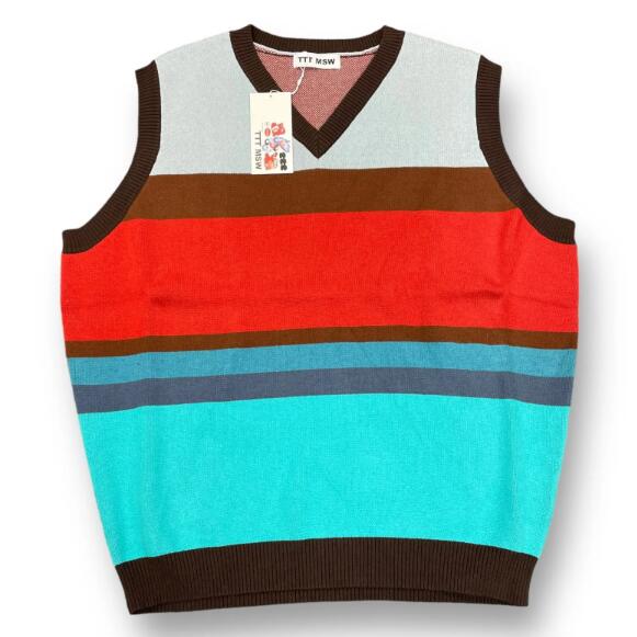 TTT_MSW 21AW panther knit vest TTT_MSW Panther knit vest black 