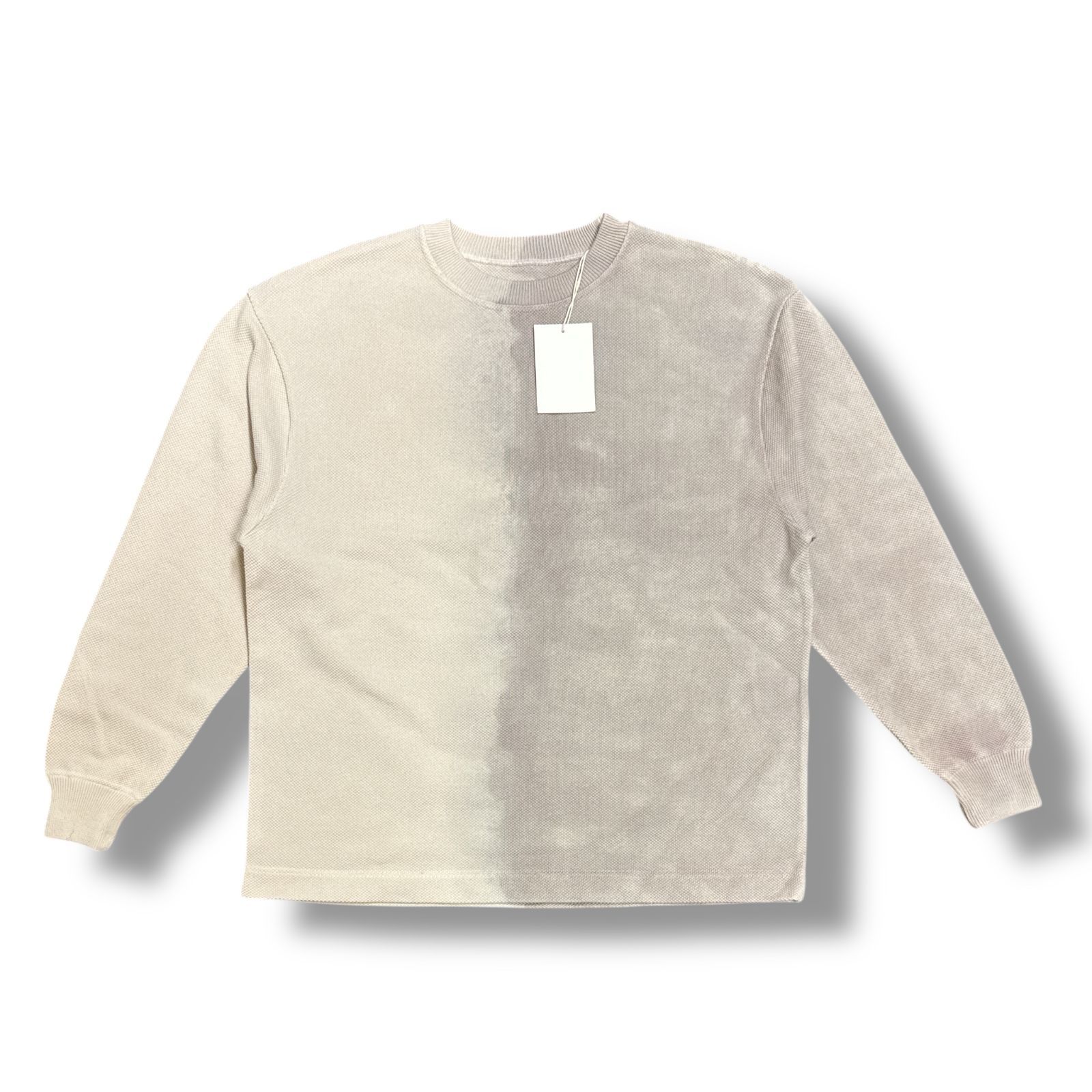 未使用 crepuscule・クレプスキュール 24SS Light Moss Stitch Gradation L/S 状態SS グラデーションコットンニットセーター 2401-010 サイズ2 ベージュ メンズ （81413A5）【中古】 7,884円