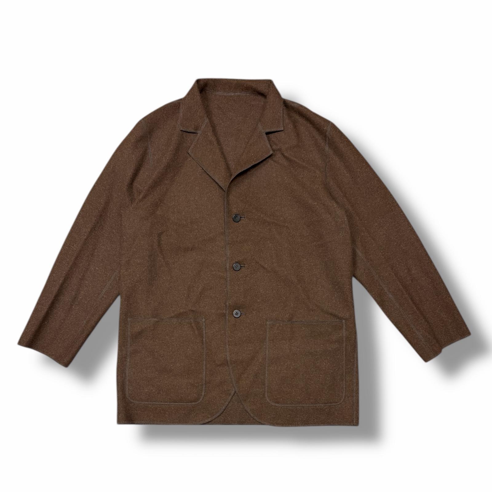 Cale カル AW NATURAL WOOL FELT 3B JACKET 状態A ナチュラルウールフェルトジャケット C213U02J01 サイズ4 ブラウン メンズ (6366M)【中古】|買取MOTTO 店
