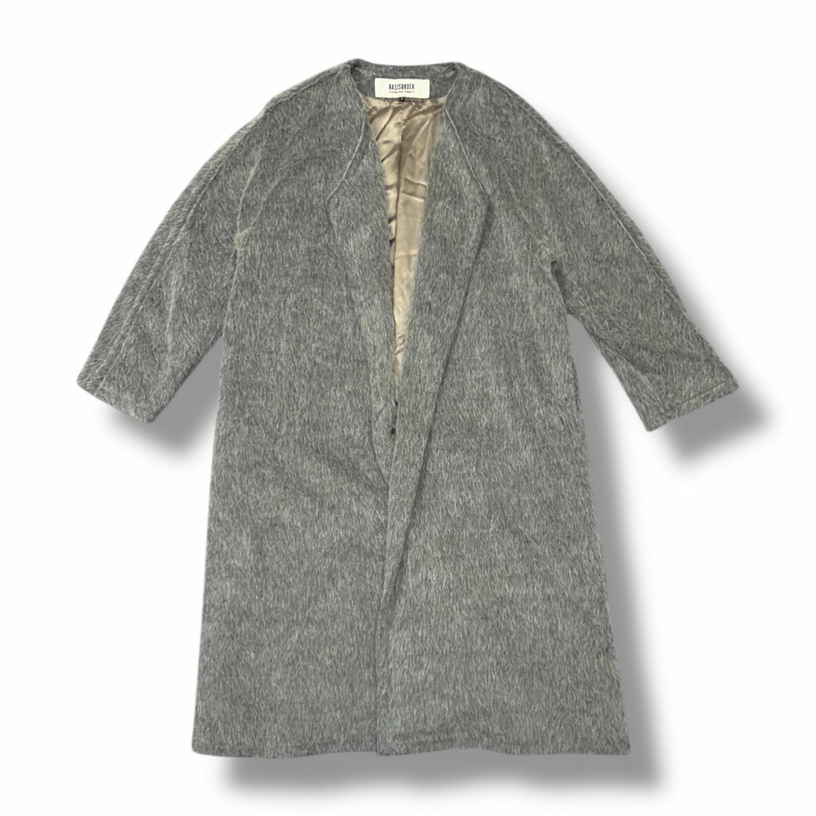 BASIS BROEK バージスブルック LION 状態A ライオン トレンチコート B-302 サイズ1 グレー メンズ （6372M）【中古】