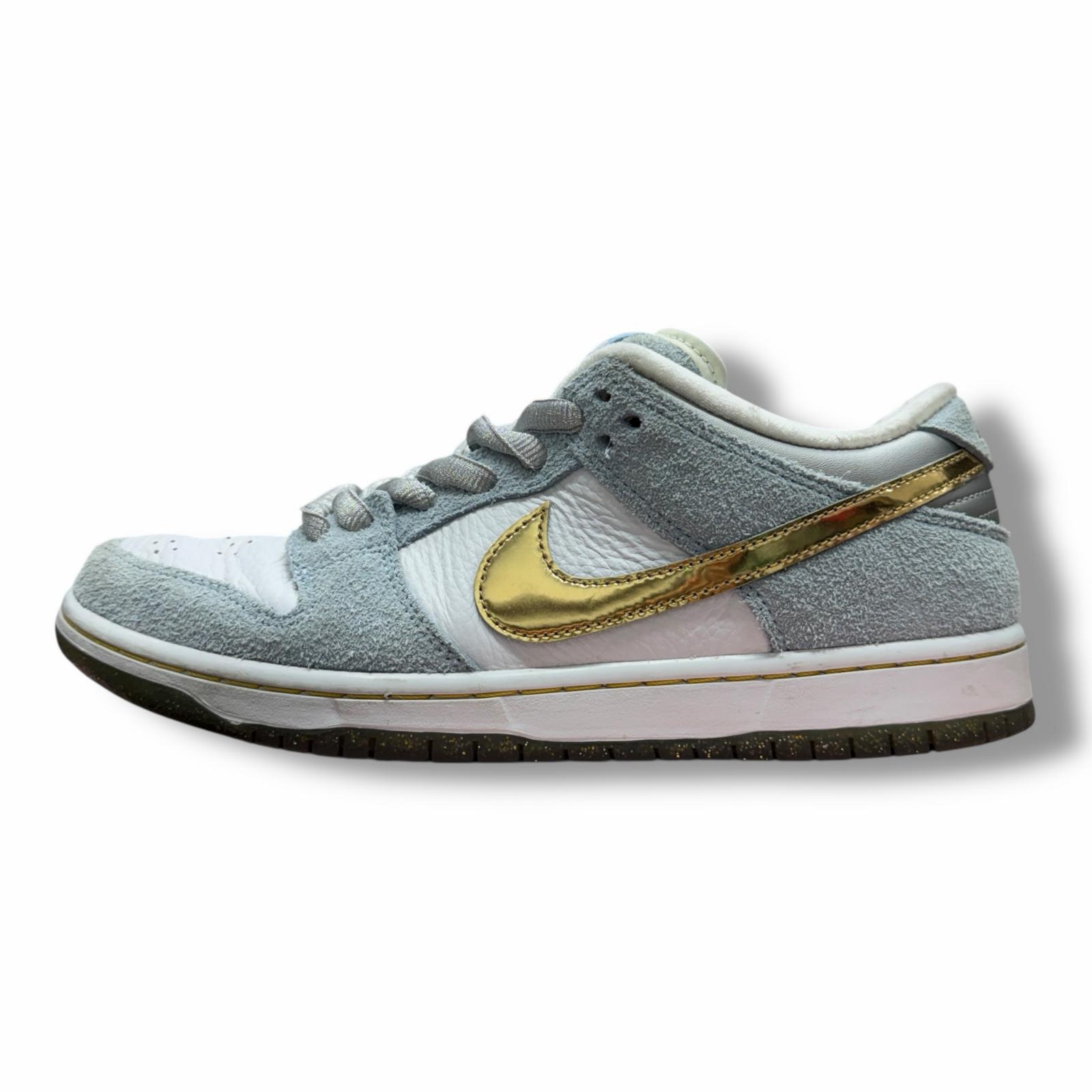 NIKE・ナイキ × Sean Cliver ショーンクライバー Dunk Low Holiday Special 状態B スニーカー DC9936-100 26.5cm ブルー メンズ （6322M）【中古】