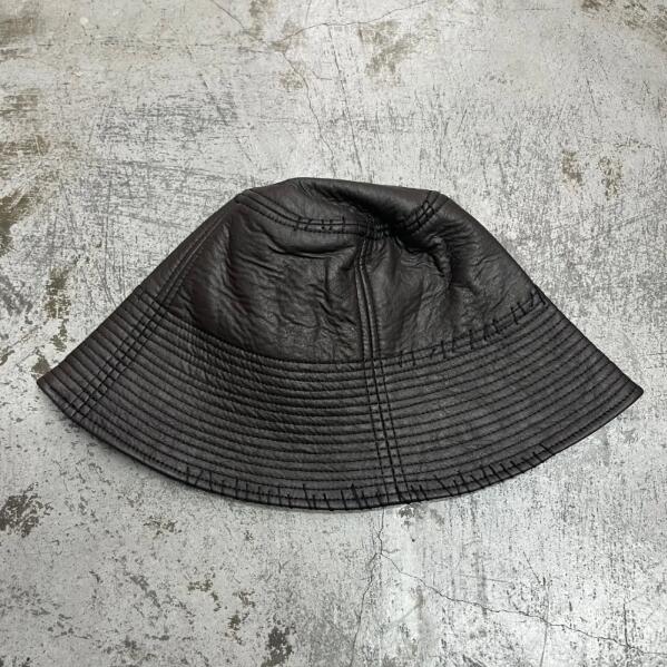 未使用 ESSAY・エッセイ Long Brim Bucket Hat 状態SS ロングブリムバケットハット 帽子 ES19A-02 サイズF ブラウン メンズ （92677A）【中古】