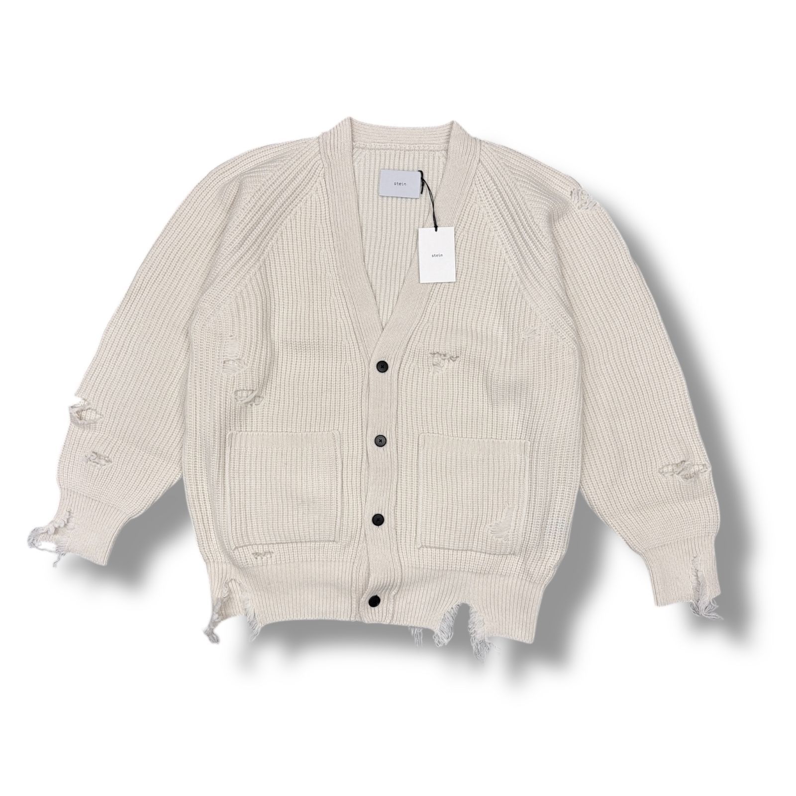 楽天市場】シュタイン・stein THICK WALE RIB CREW NECK CARDIGAN 状態
