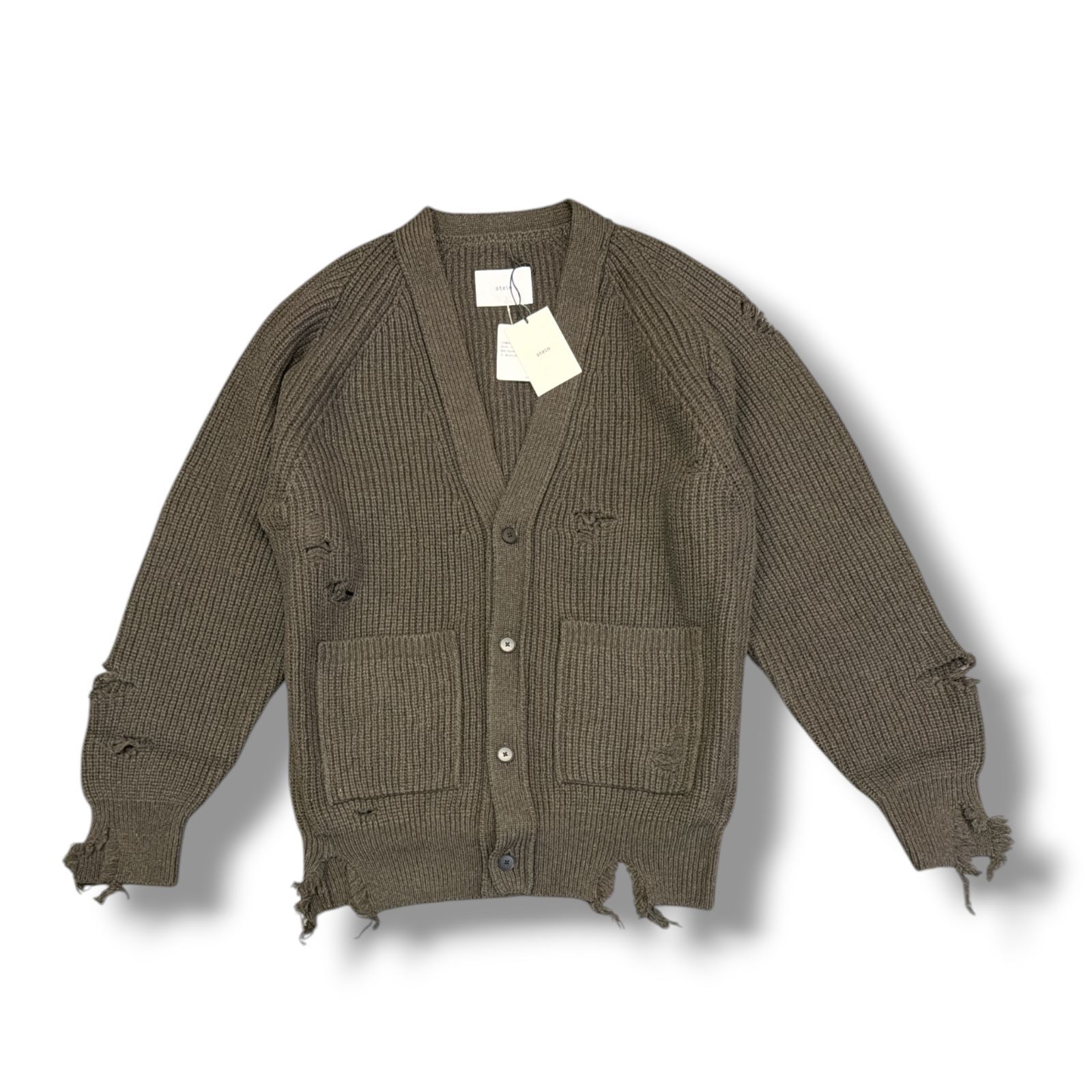 楽天市場】シュタイン・stein THICK WALE RIB CREW NECK CARDIGAN 状態