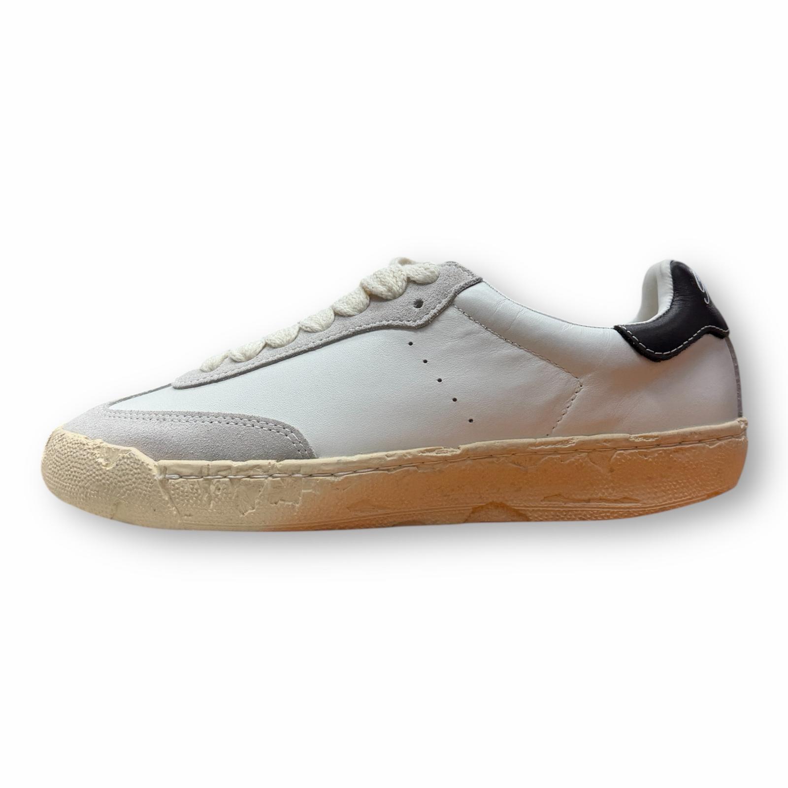 未当て嵌める Maison MIHARA YASUHIRO・メゾンミハラヤスヒロ SEINE LEATHER LOW-TOP SNEAKERS 物質の状態SS ジェネラルスケール スニーカー S14FW704 28糎 白いこと メンズ （6788M）【中古】