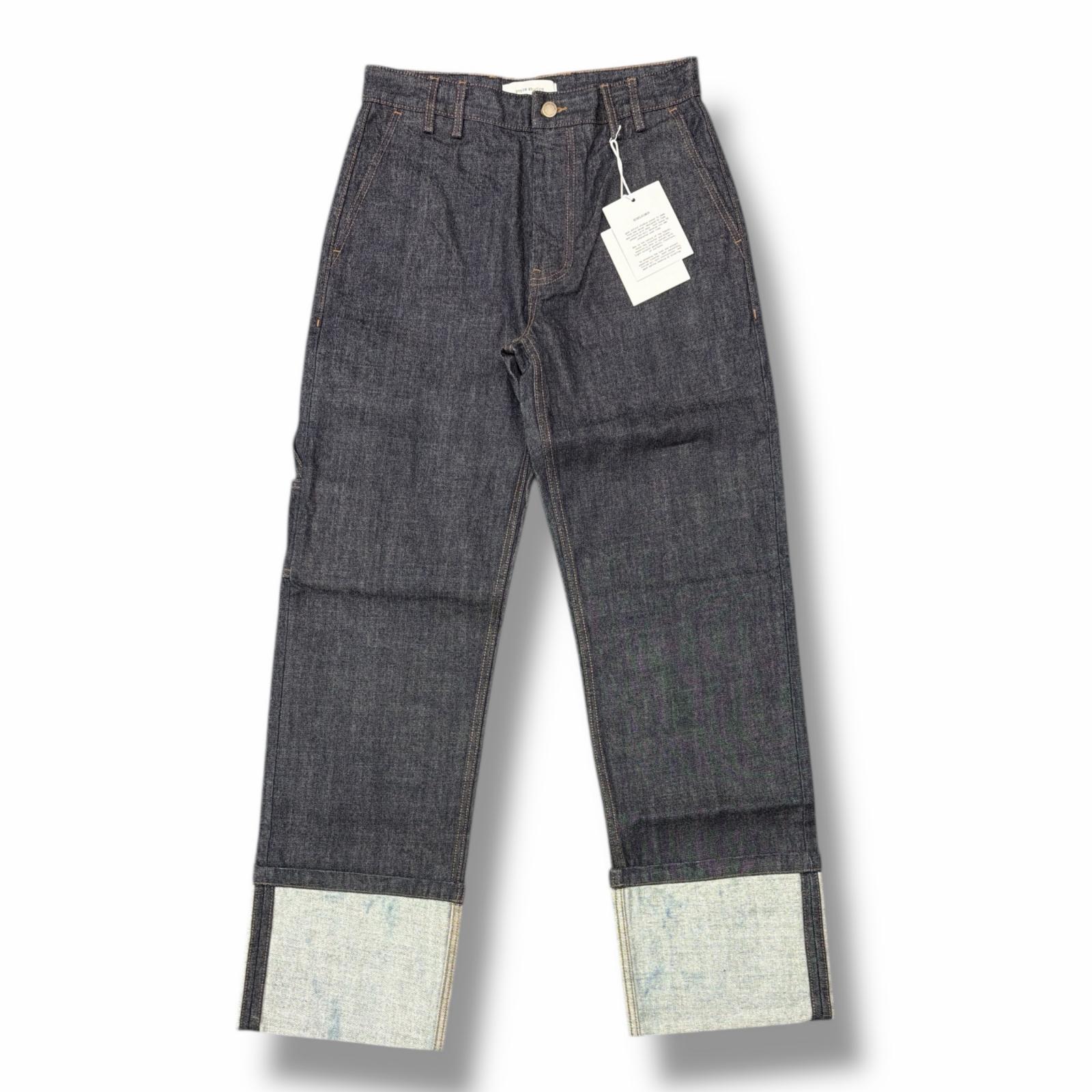 未使用 entire studios・エンタイアスタジオ CUFF JEAN RAW 状態SS カフジーンズロー デニムパンツ ESM-W25-11011 サイズS インディゴ メンズ （6751M）【中古】 19,460円