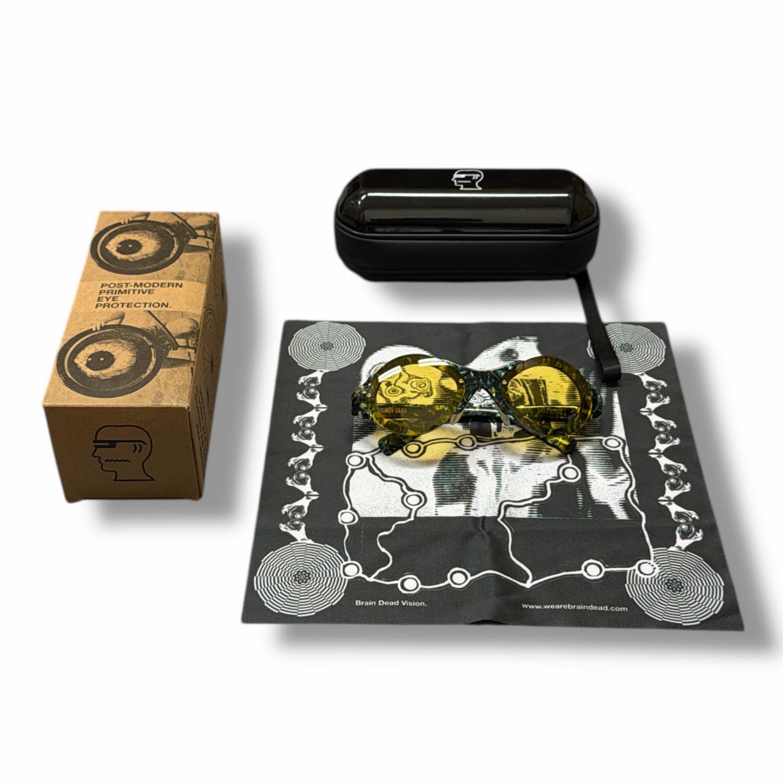 未使用 BRAIN DEAD・ブレインデット 25AW Mutant Post Modern Primitive Eye Protection 状態SS サングラス A08003546FW25 サイズF ユニセックス （6679M）【中古】