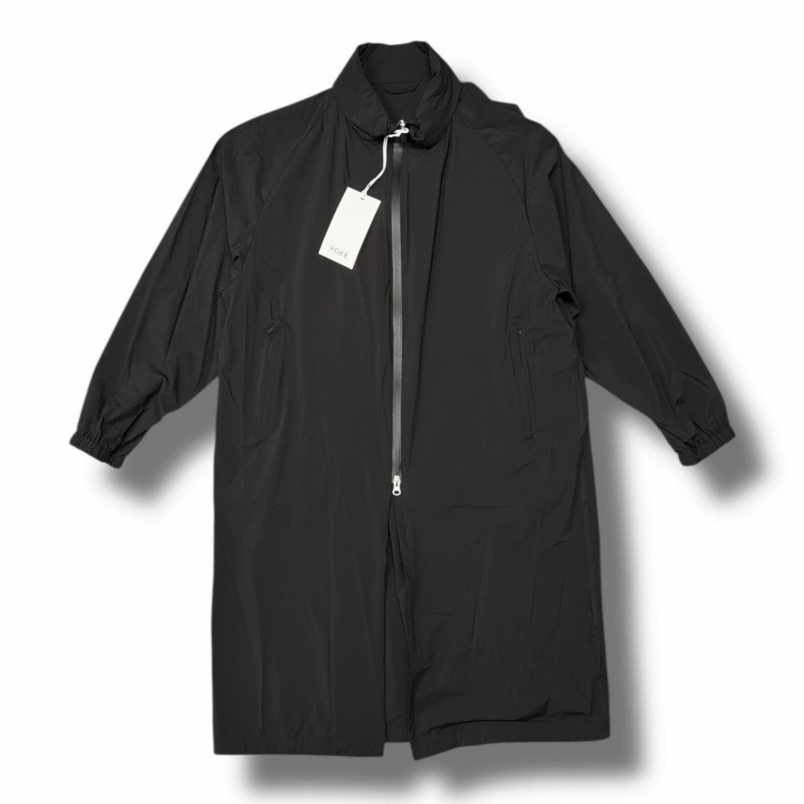 未当て嵌める YOKE・ヨーク 25SS MINIMAL RAIN COAT 物質の状態SS ミニマルレインコート YK25SS0917C 大きさ3 黒いこと メンズ （7168M）【中古】