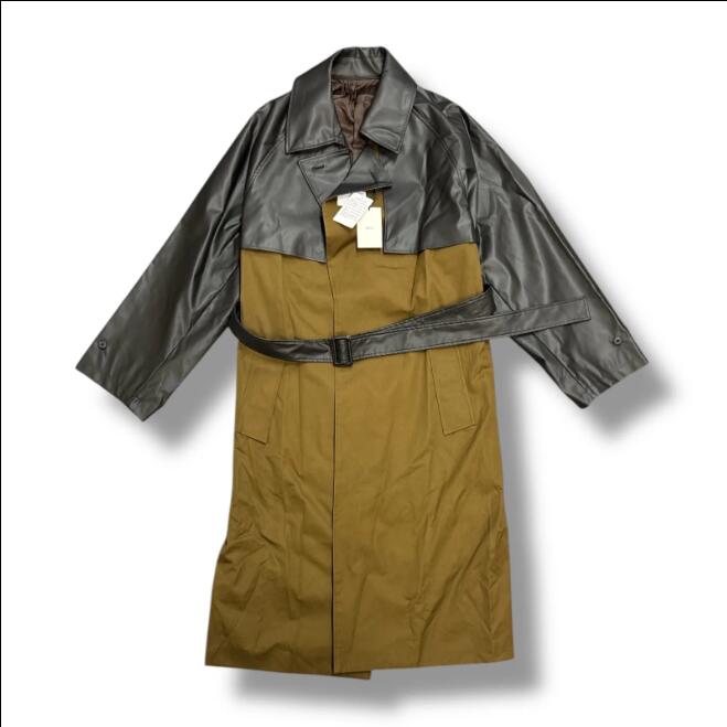 stein・シュタイン CONTRAST SINGLE BREASTED WIDE LAPELS COAT 物質の状態SS コントラストシングルブレステッドワイドラペルコート トレンチコート ST.759 駱駝 大きさM（94859A）