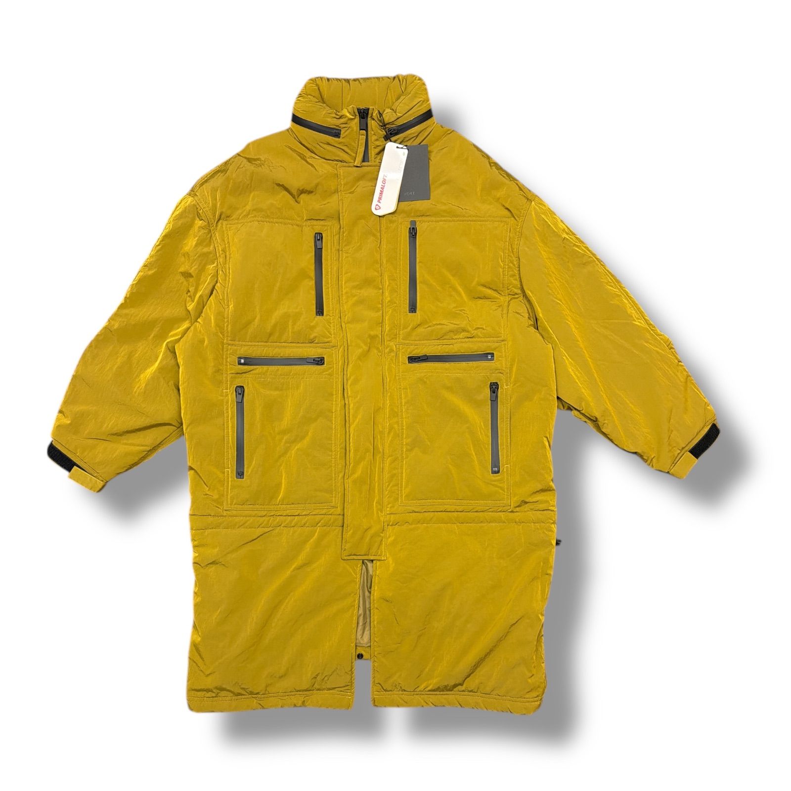 未使用 YOKE・ヨーク 24AW MULTI POCKET PUFFER COAT 状態SS マルチポケットパファーコート YK24FW0766C サイズ1 イエロー メンズ （99250A5）【中古】