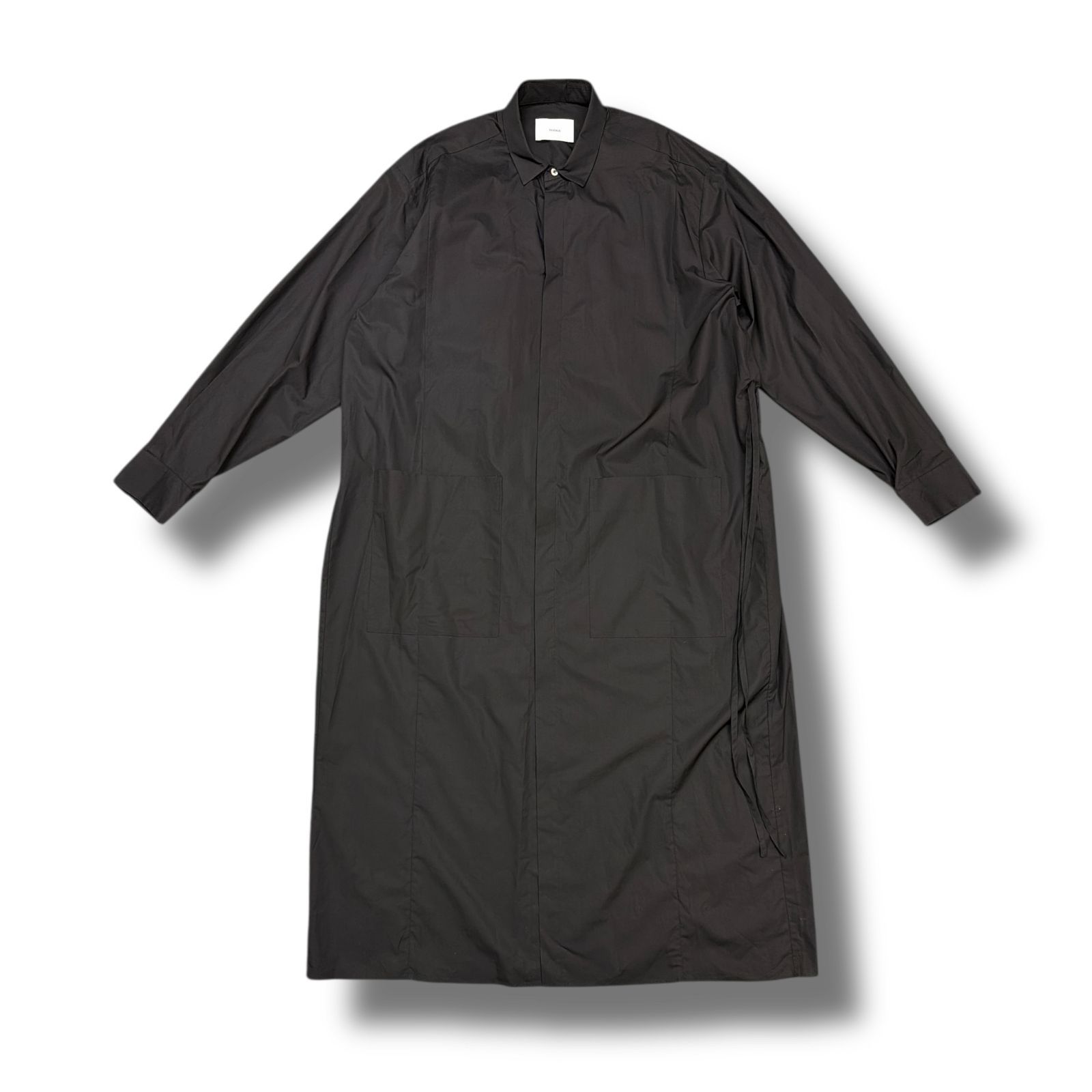 未当てはめる stein(ssstein)・シュタイン 24AW LONG SHIRT ONE PIECE 物質の状態SS ロングシャツワンピース 長袖プルオーバー ST.1021 大きさS 黒いこと メンズ （99363A）【中古】