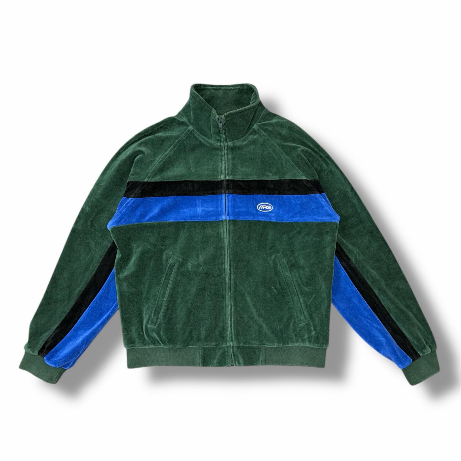Supreme・シュプリーム × MARTINE ROSE・マーティンローズ 24AW ベロアトラックジャケット 状態A ブルゾン サイズS グリーン メンズ （7913M）【中古】