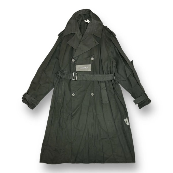 未使用 SOSHIOTSUKI・ソウシオオツキ 23SS Inside Lapel Trench Coat 状態SS インサイドトレンチコート S23SS17CT-B サイズ46 ブラック メンズ （75829A）【中古】