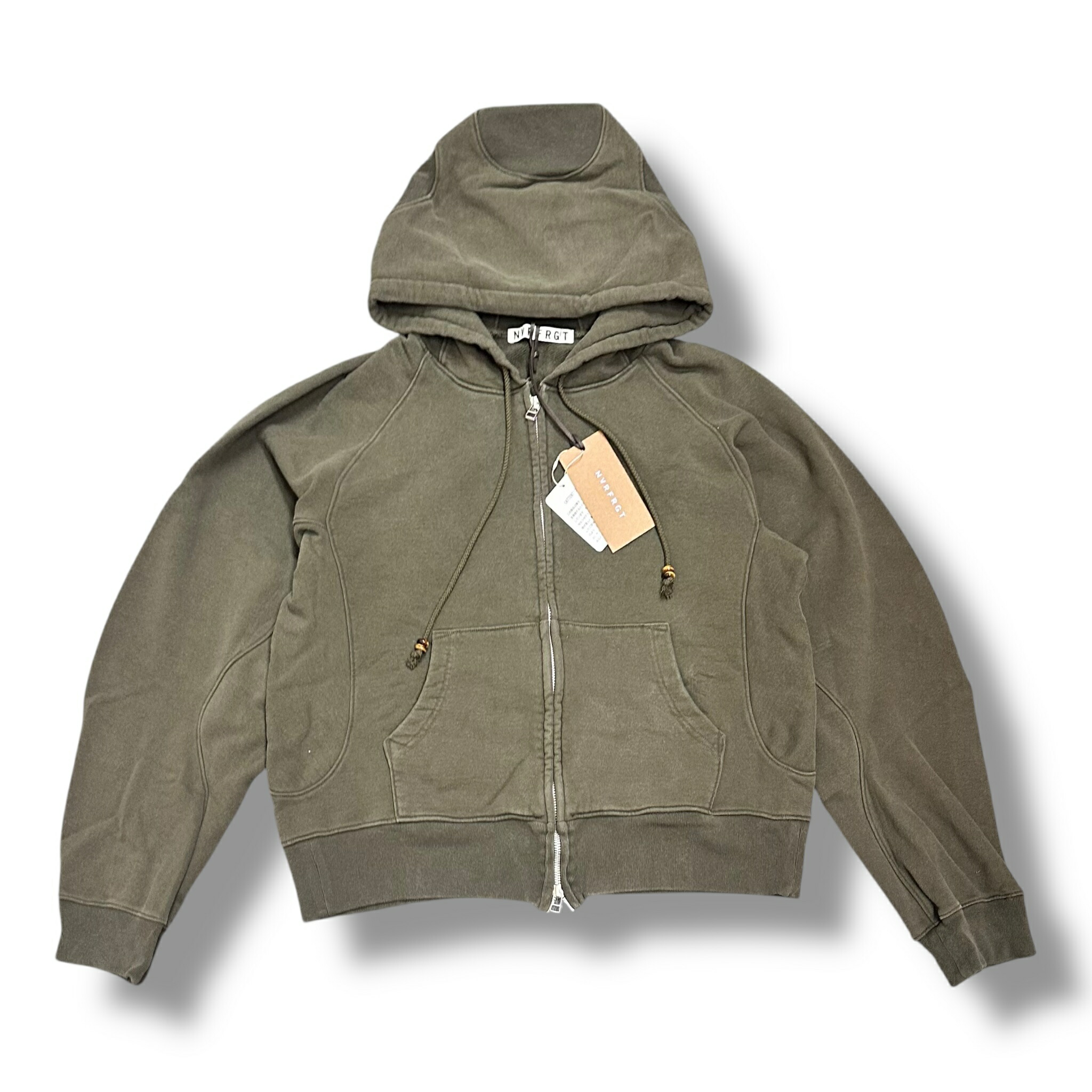 楽天市場】NVRFRGT・ネヴァーフォゲット 24SS PANELLED ZIP UP HOODIE