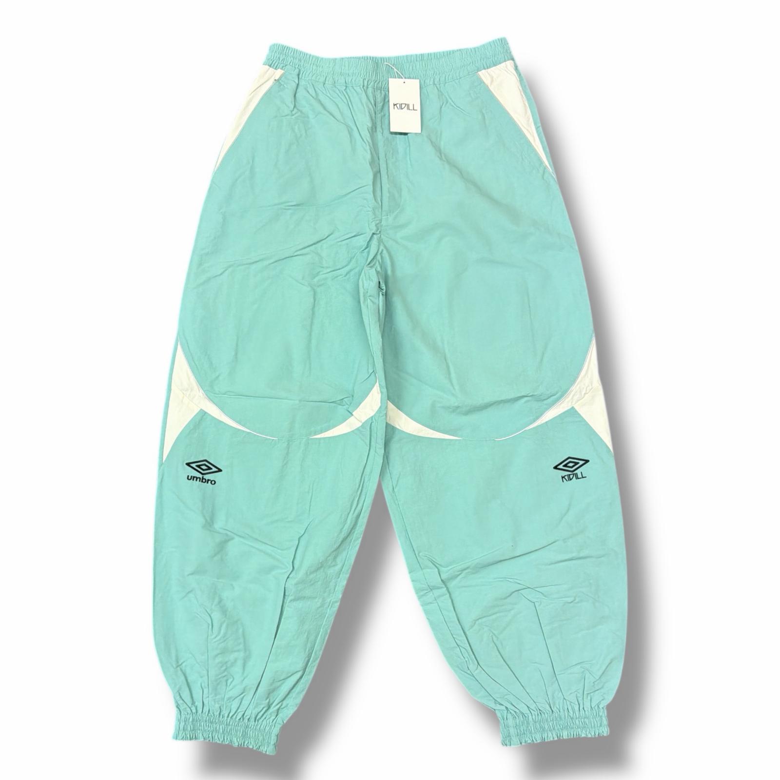 未使用 KIDILL・キディル × UMBRO・アンブロ 25SS BUNNY TRACK PANTS 状態SS バニートラックパンツ イージーパンツ KL916 サイズ42 ブルー メンズ （7076M）【中古】