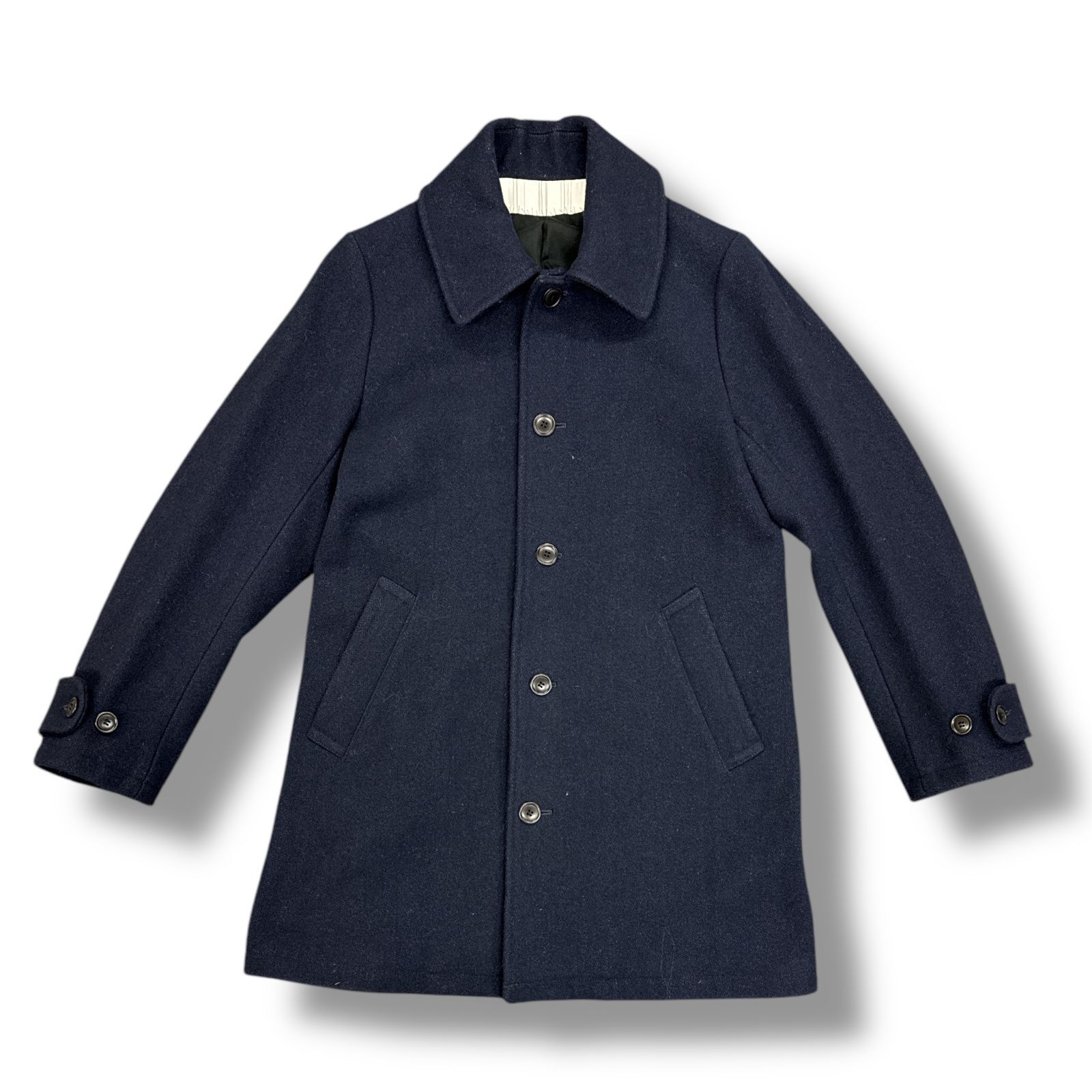 VISVIM・ビズビム  HERGE COAT(VTG TWEED)  物質の状態A エルジエコート 二分の一厚地の外套 羊毛ツィード 0116205013013 大きさ1 米国海軍 メンズ （85433A）【中古】