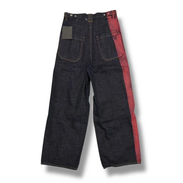 YOKE・ヨーク 24AW PAINTED DENIM WIDE-LEG BUGGY PANTS 状態SS ペイントワイドバギーデニムパンツ ジーンズ YK24FW0786P インディゴ サイズ2(99082A)