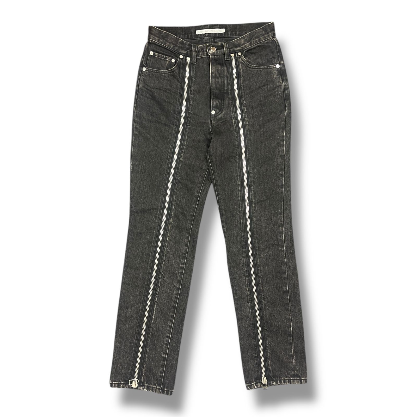 JOHN LAWRENCE SULLIVAN・ジョンローレンスサリバン 20SS BLEACHED DENIM ZIPPED PANTS 状態A ブリーチジップデニムパンツ ジーンズ 2A008-0320-15 サイズ44 ブラック メンズ （58758A）【中古】