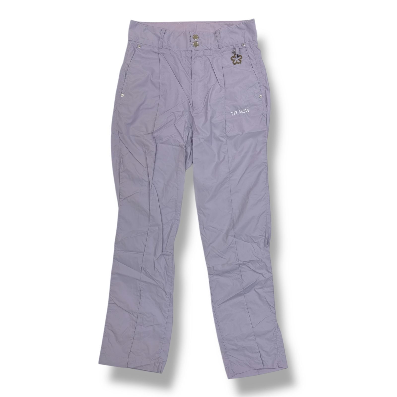 未使用 TTT_MSW・ティーモダンストリートウェア 24SS New standard straight pants 状態SS ニュースタンダードストレートパンツ TTT-2024SS-PT05 サイズXL パープル メンズ (83677A)【中古】