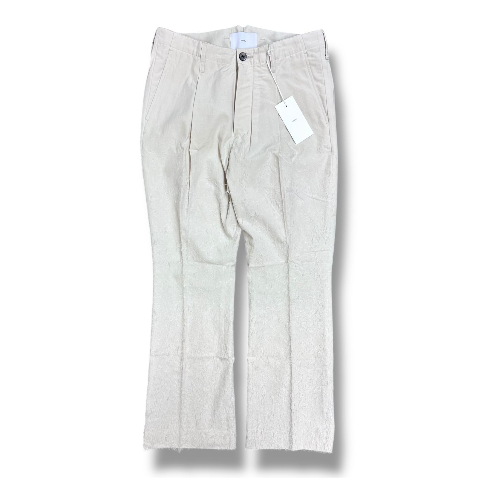 未使用 SUGARHILL ・シュガーヒル 24AW HAIRLY FLAIRE TROUSERS 状態SS ハーリーフレアトラウザー スラックス パンツ 2411300803 サイズ2 エクリュ メンズ （95314A5）【中古】