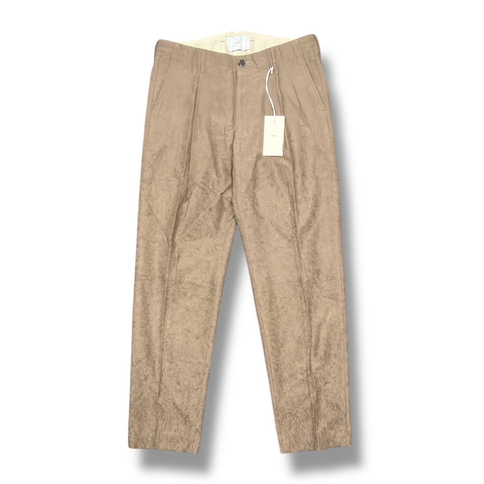 未当て嵌める SUGARHILL ・上白糖吸血鬼 24SS Hairly Straight Trousers 物質の状態SS ハーリーストレートトラウザー スラックス ズボン下 2411300802 大きさ2 カーキ メンズ （98934A）【中古】