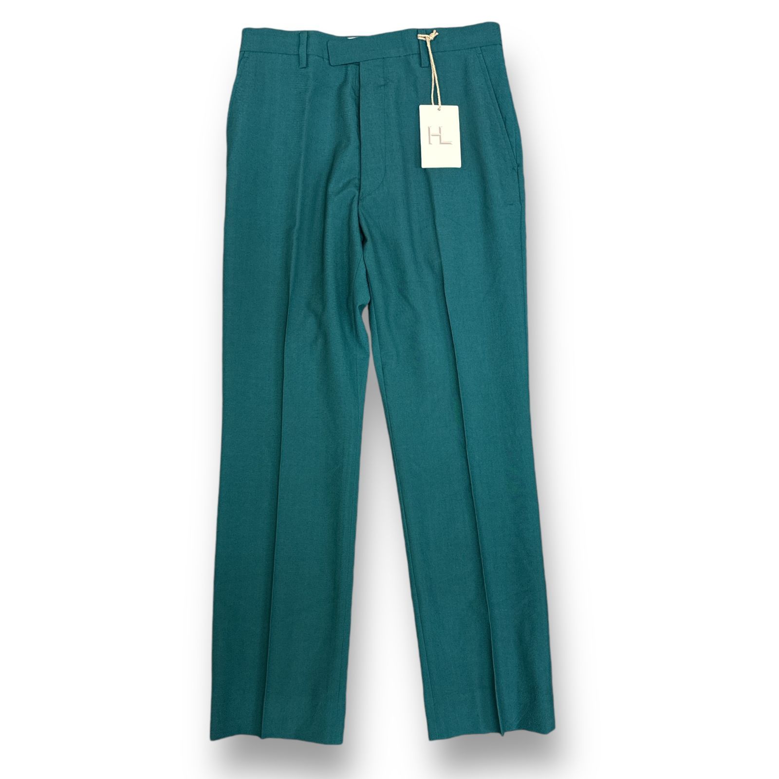 未使用 HERILL・ヘリル 24SS Wooltropical Trousers 状態SS ウールトロピカルトラウザー スラックスパンツ 24-030-HL-8080-1 サイズ3 グリーン メンズ （77360A5）【中古】