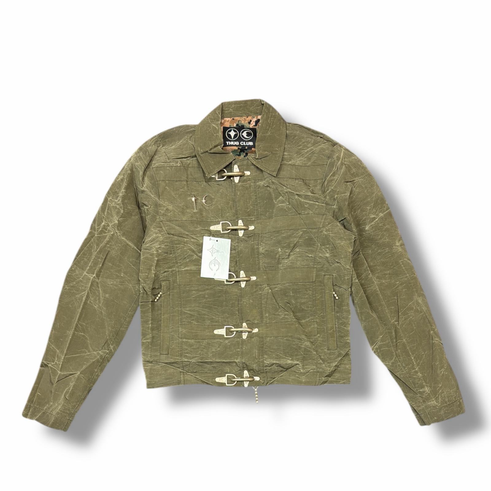 未使用 THUG CLUB サグクラブ 25SS Scarred Bio Soldier Jacket 状態SS スカーレッド バイオ ソルジャー ジャケット TC25JK0302 サイズ1 カーキ メンズ （4585M）【中古】 38,870円