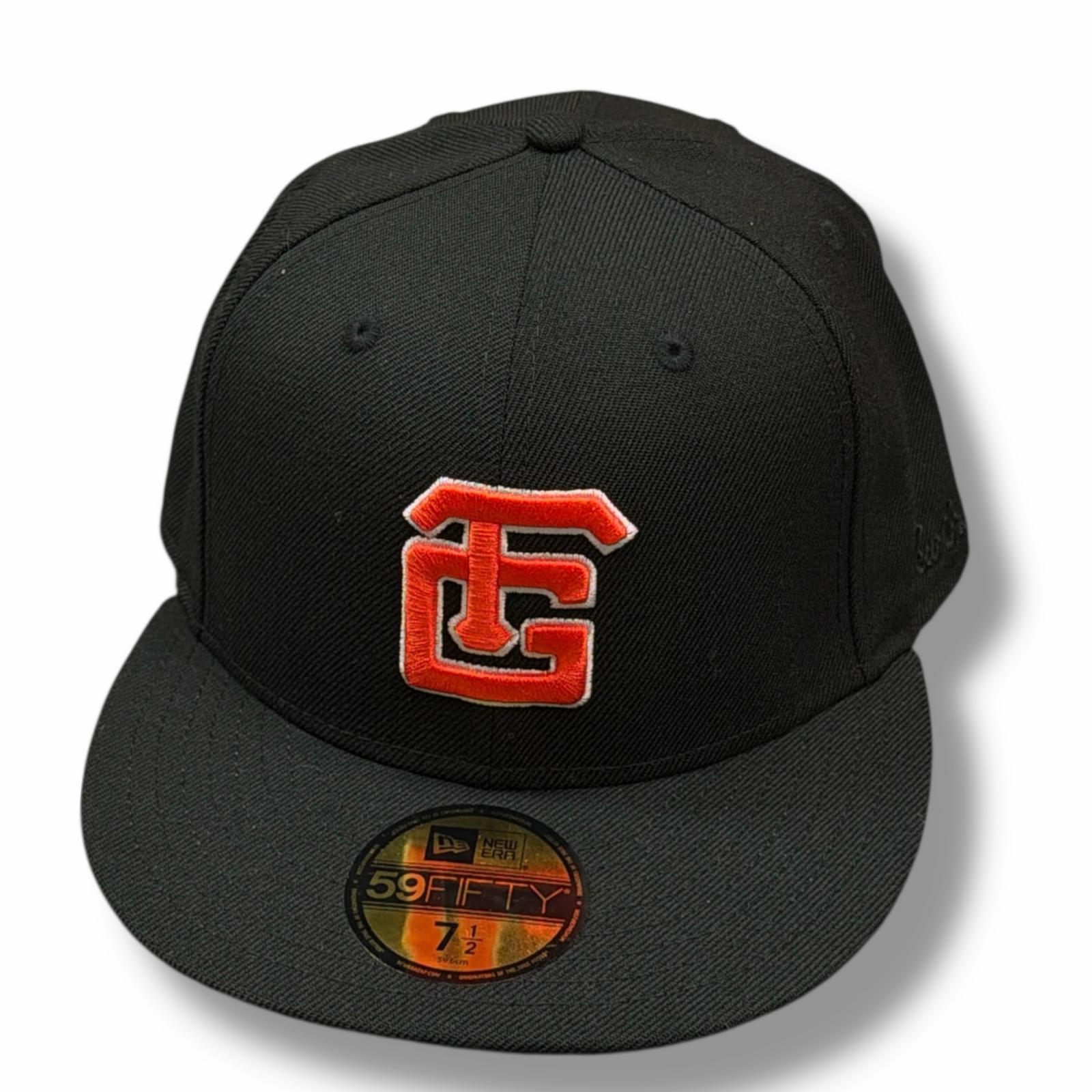 未使用 FEAR OF GOD・フィアオブゴッド × NEW ERA・ニューエラ 読売ジャイアンツ FG 59FIFTY CAP 状態SS キャップ 帽子 コラボ 203561403 サイズ7 1/2 ブラック メンズ （6550M）【中古】