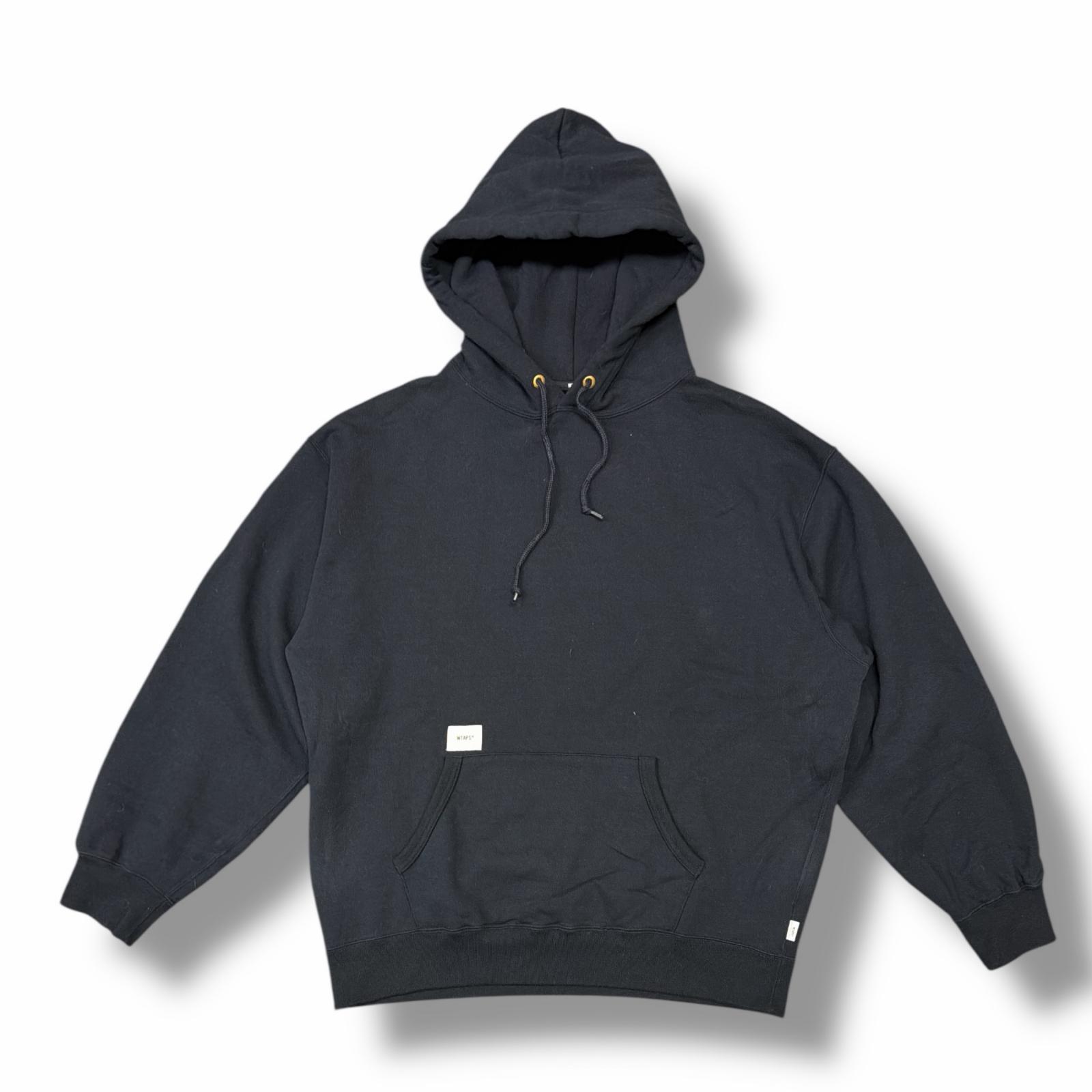 WTAPS・ダブルタップス 25AW AON / HOODY 状態A プルオーバーフーディー パーカー スウェット 252ATDT-CSM17 サイズ4 ネイビー メンズ （9698M）【中古】