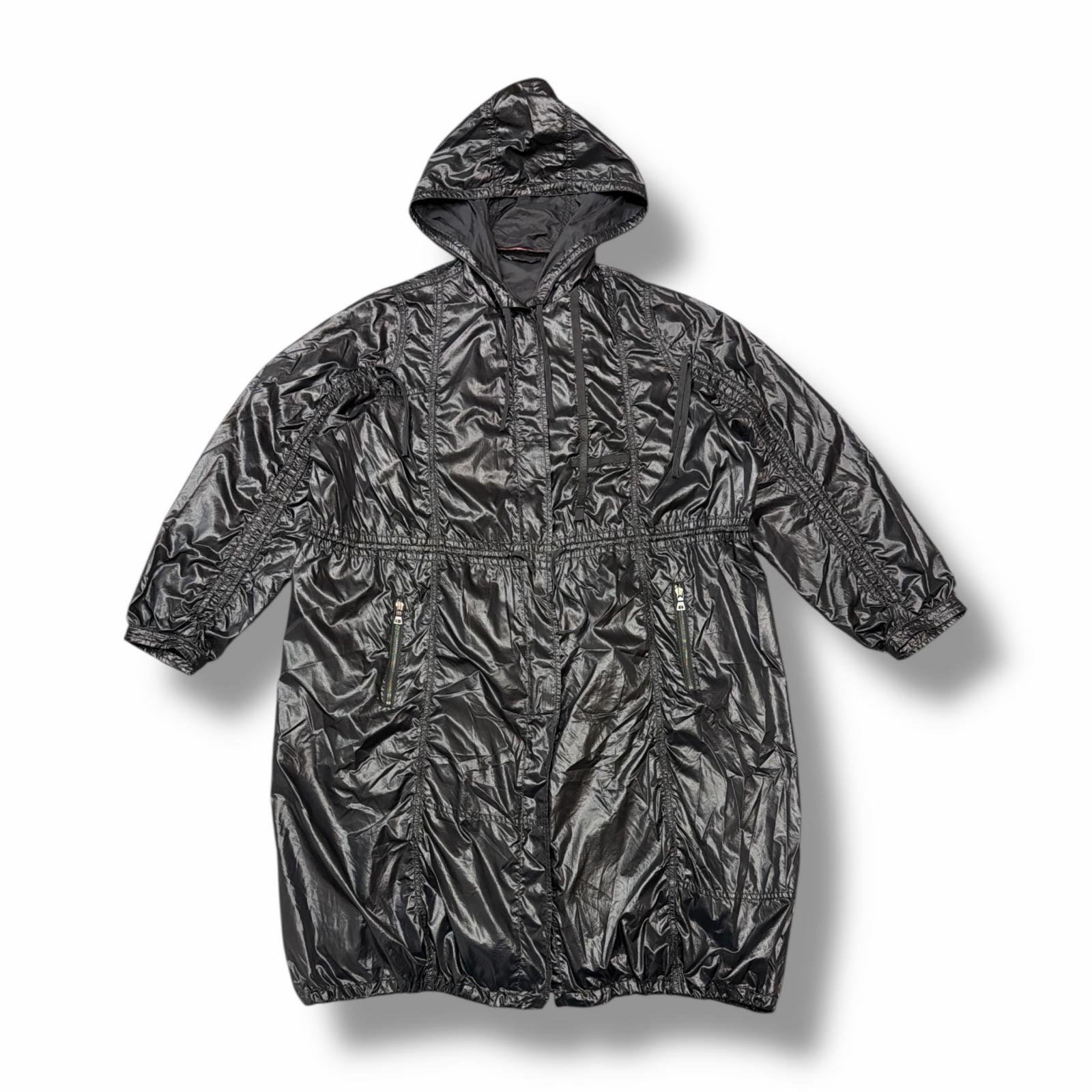 PRADA SPORTS・プラダスポーツ ナイロンモッズコート 状態A ジャケット ブルゾン サイズM ブラック メンズ （9778M）【中古】