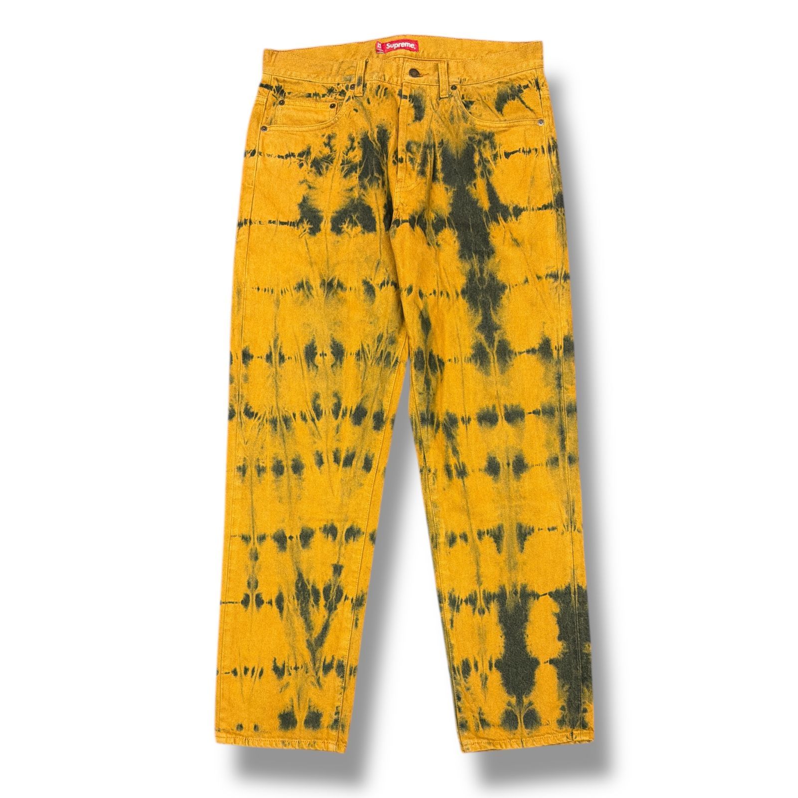 Supreme・シュプリーム 22AW Regular Jean Dyed Rust 状態A レギュラージーンズ デニムパンツ タイダイ サイズ32 オレンジ メンズ （1952M）【中古】