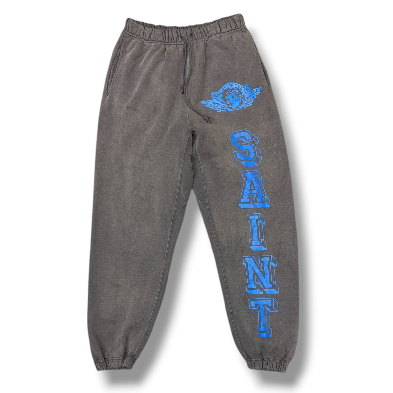 SAINT MICHAEL・セントマイケル 25AW ANGEL SWEAT PANTS 状態A エンジェルスウェットパンツ イージーパンツ SM-HR1-0000-060 サイズS チャコール メンズ （2403M）【中古】
